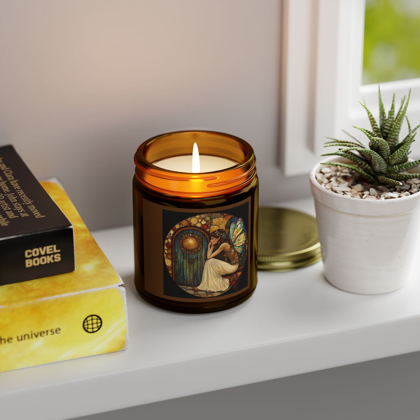 Fairy Door Aromatherapy Candles: Coconut Apricot Wax, Hand-Poured, Natural Fragrance, Home Decor, Eco-Friendly Gifts, Relaxation