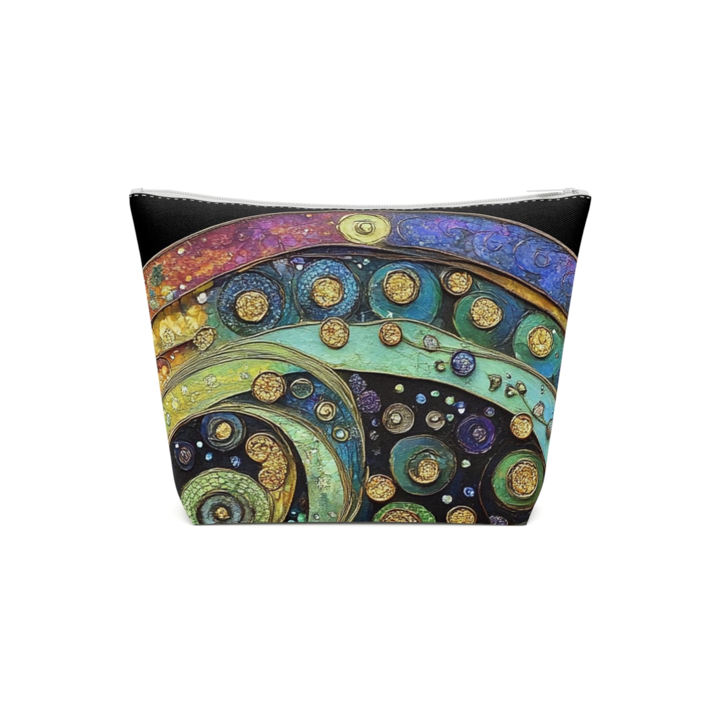 Fairy Door Whimsical Cotton Cosmetic Bag, Stylish Makeup Pouch, Unique Travel Organizer, Gift for Friends, Boho Accessories for Women