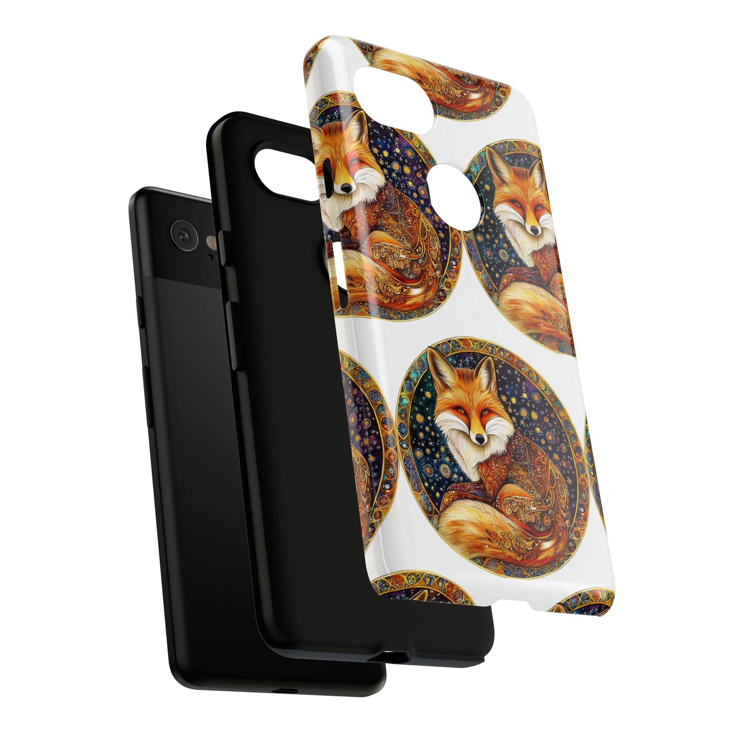 Artistic Fox Phone Case, Tough Phone Cover, Unique Gift for Animal Lovers, Stylish Tech Accessory, Nature-Inspired Decor