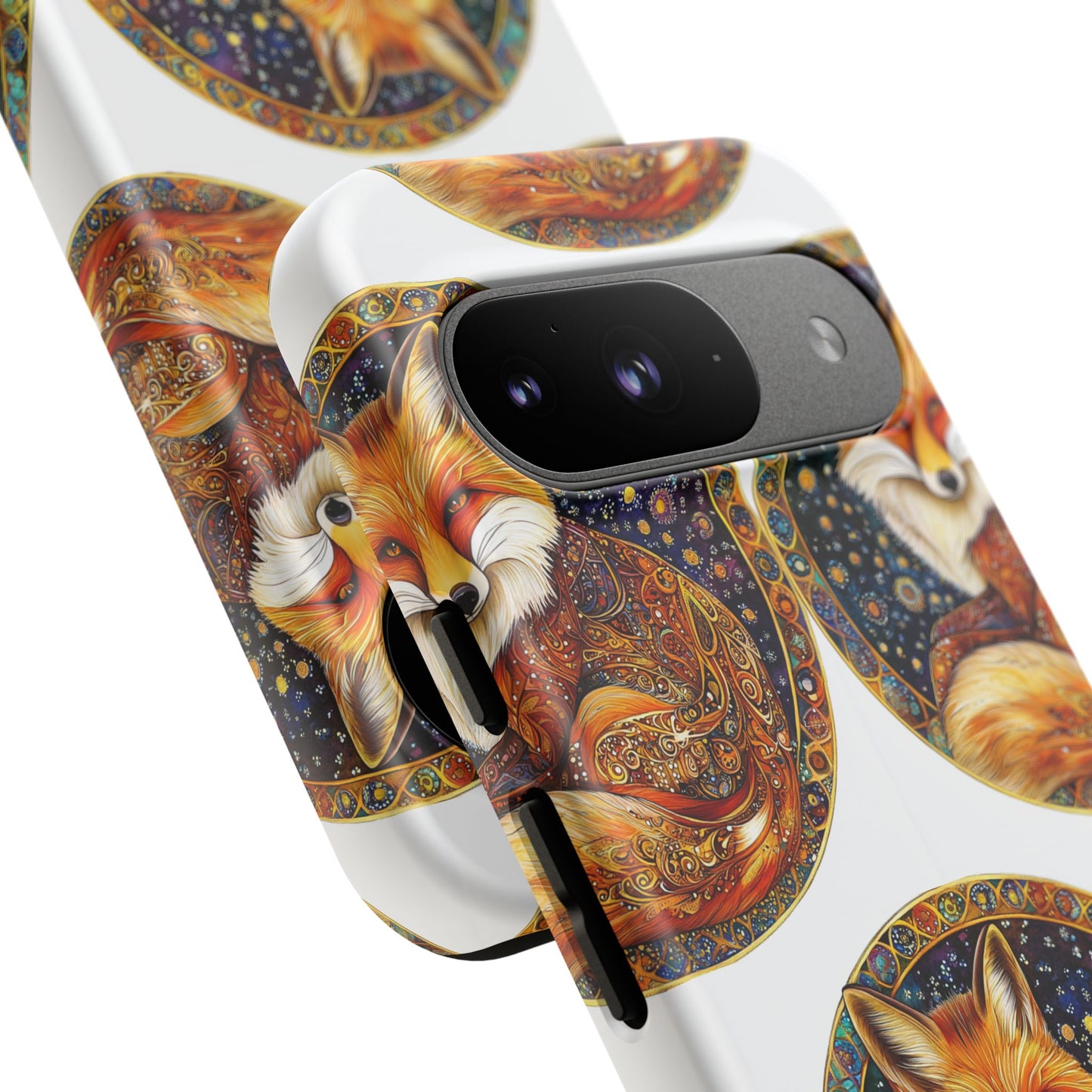 Artistic Fox Phone Case, Tough Phone Cover, Unique Gift for Animal Lovers, Stylish Tech Accessory, Nature-Inspired Decor
