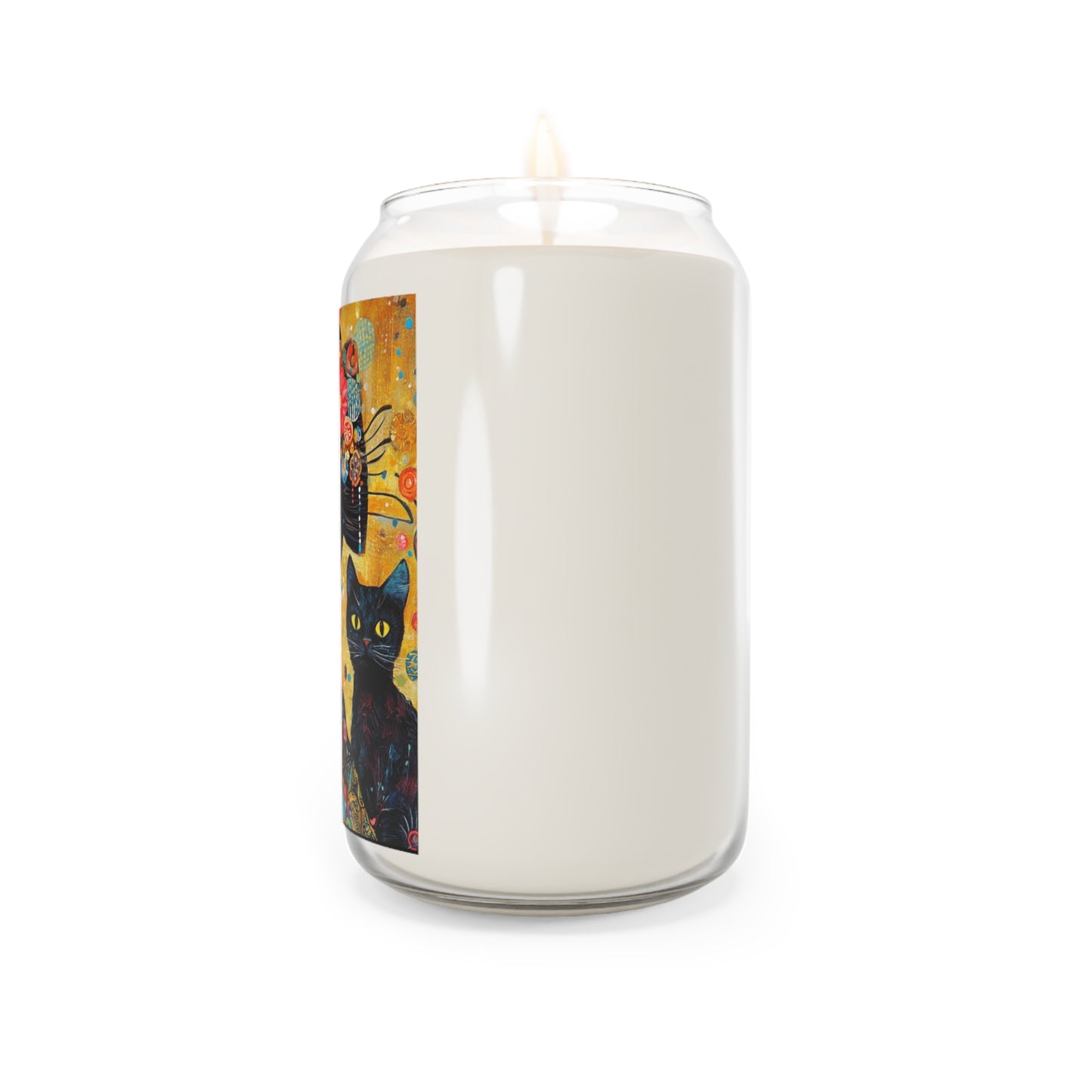 Geisha Cat Enchanting Scented Soy Candle, Japanese Art, Home Decor, Gift for Cat Lovers, Relaxation, Aromatherapy, Special Occasions
