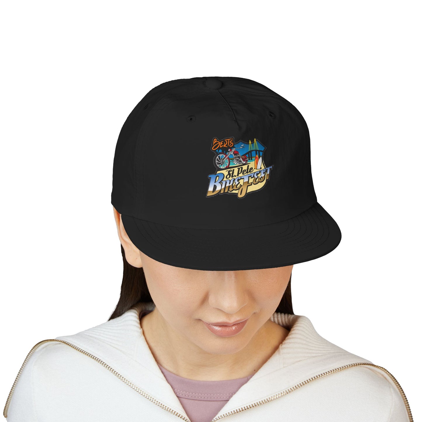 St Pete Fl Bike Fest Surf Cap for Beach Lovers | Adjustable Sun Hat | Summer Vacation Essential, Surfing Gift, Beach Party Gear, Relaxed Style, Outdoor Adventure