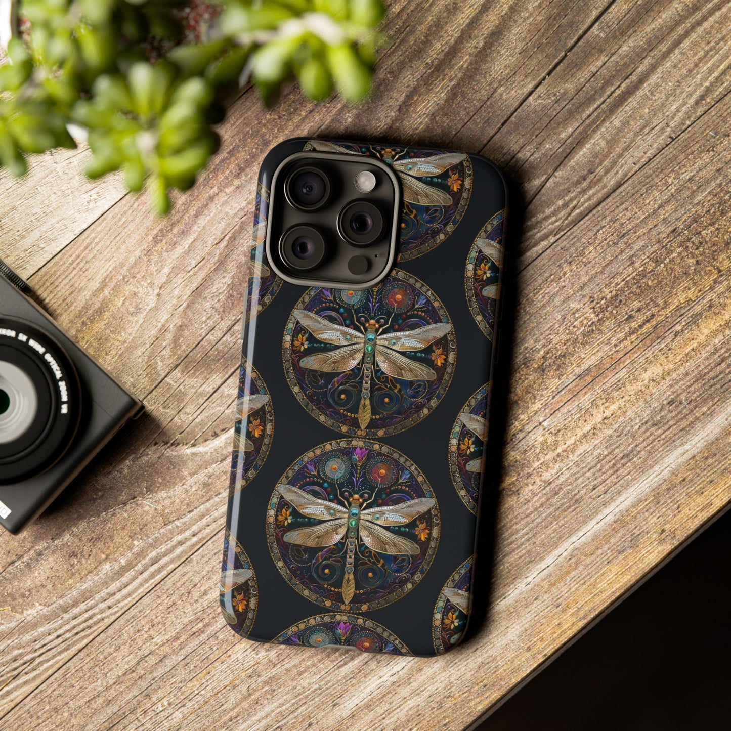 Dragonfly Phone Case, Tough Phone Cover, Artistic Cell Phone Accessory, Gift for Nature Lovers, Unique Phone Protector