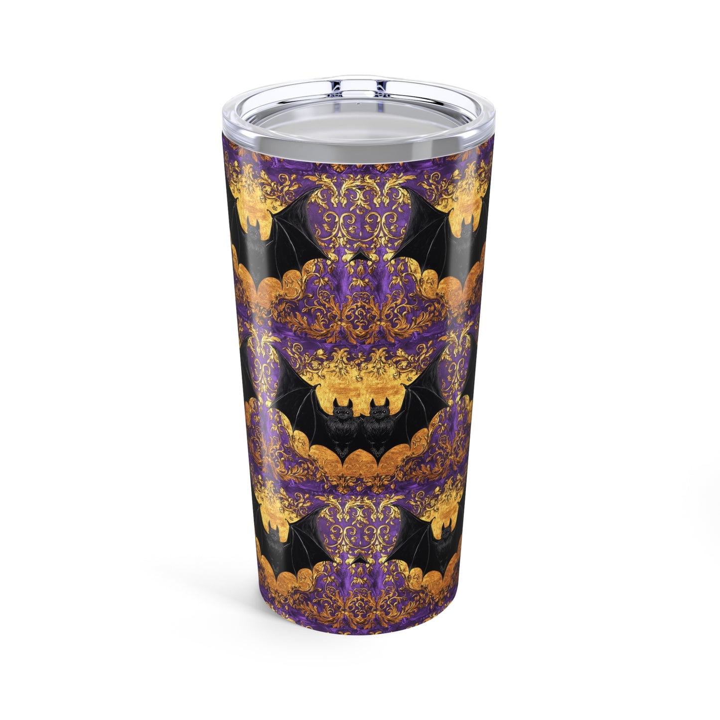 Baroque Bat Halloween Tumbler, 20oz Halloween Drinkware, Spooky Travel Mug, Fall Decoration, Gothic Gift