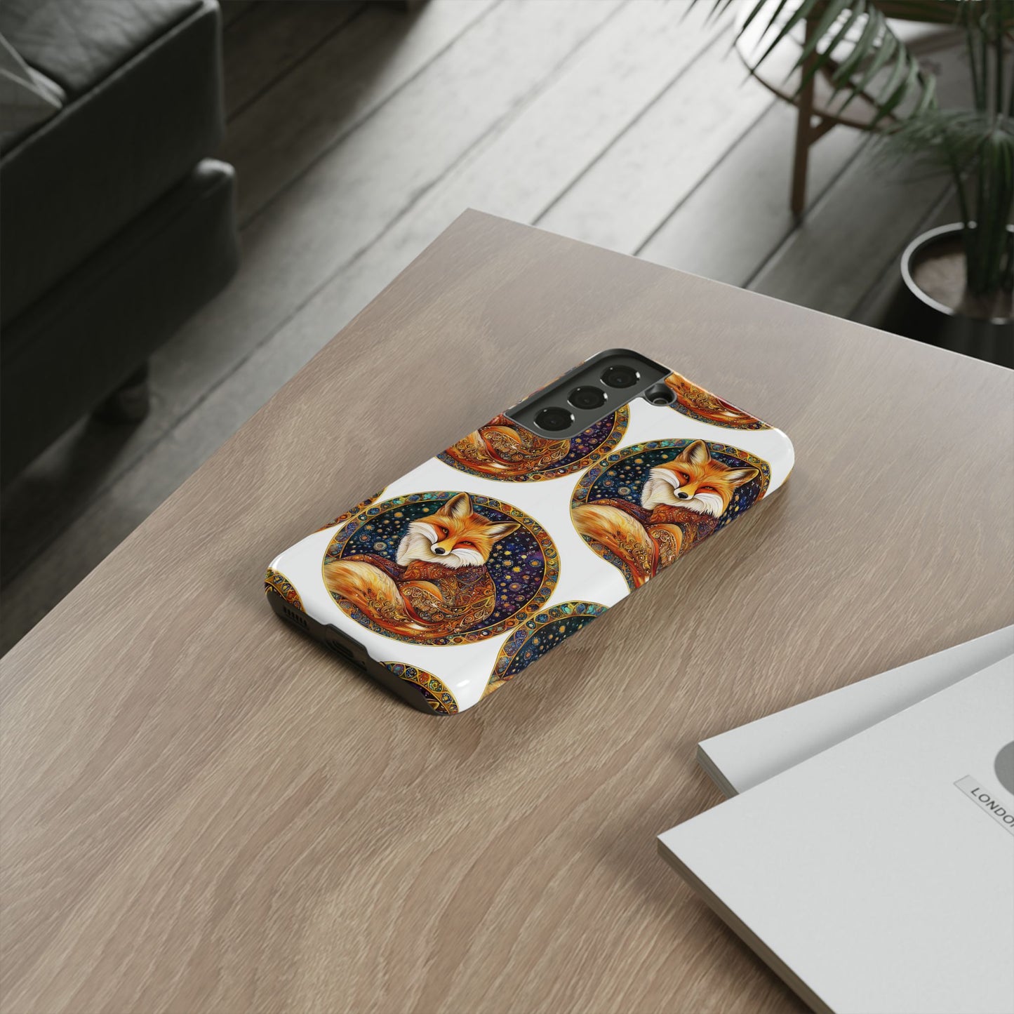 Artistic Fox Phone Case, Tough Phone Cover, Unique Gift for Animal Lovers, Stylish Tech Accessory, Nature-Inspired Decor