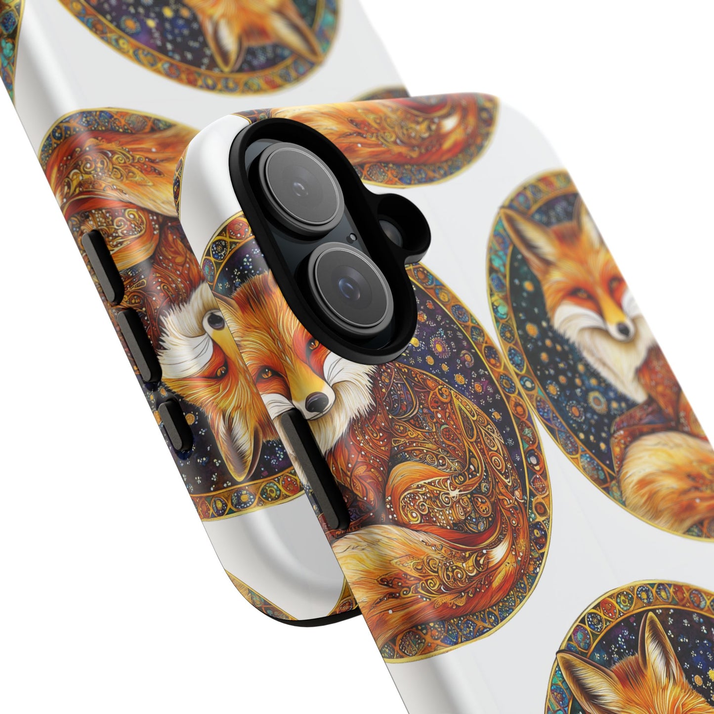 Artistic Fox Phone Case, Tough Phone Cover, Unique Gift for Animal Lovers, Stylish Tech Accessory, Nature-Inspired Decor