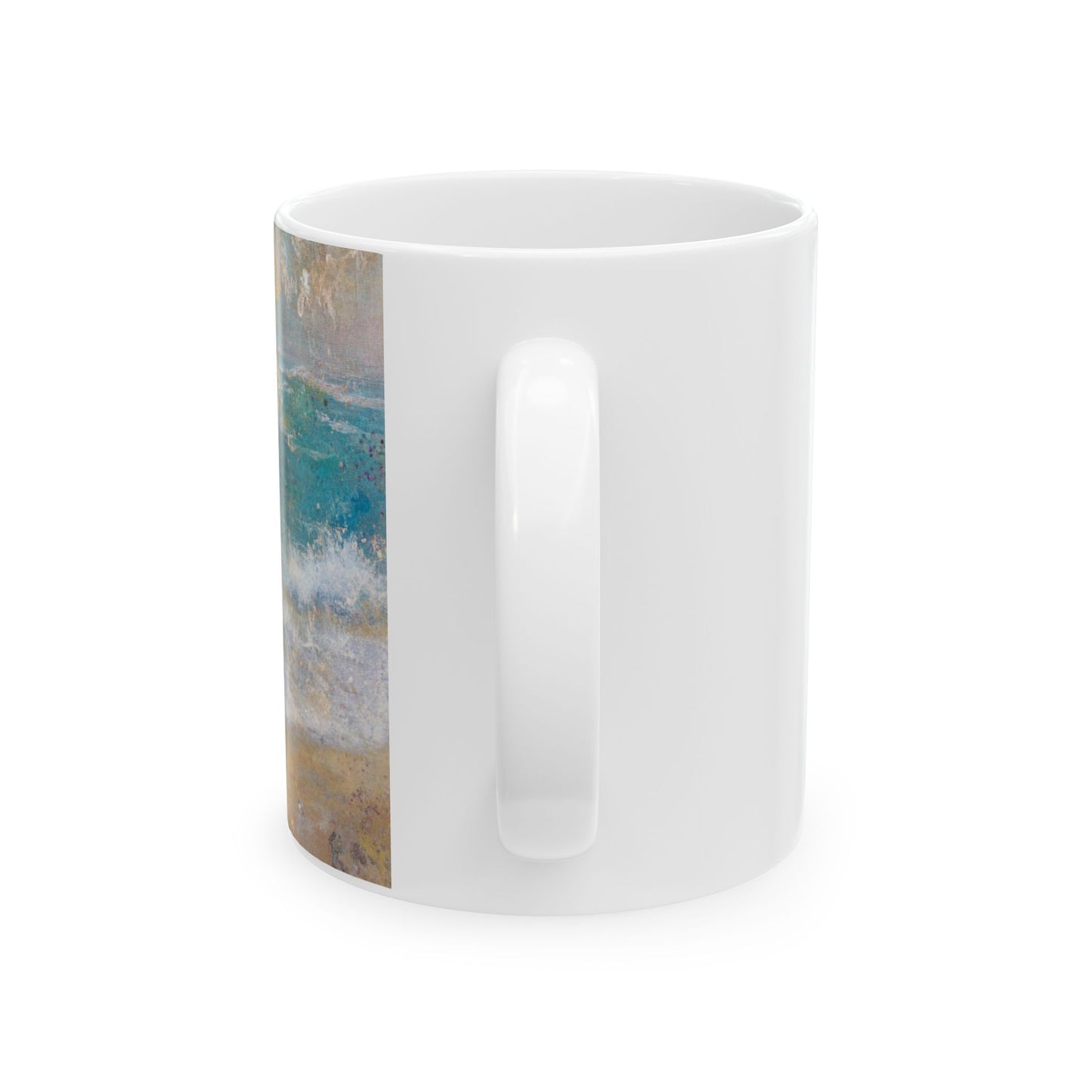 Butterfly Beach Ceramic Mug, Ocean Lover Gift, Inspirational Coffee Cup, Butterfly Design, Beach Decor, Nature Lover Tea Mug