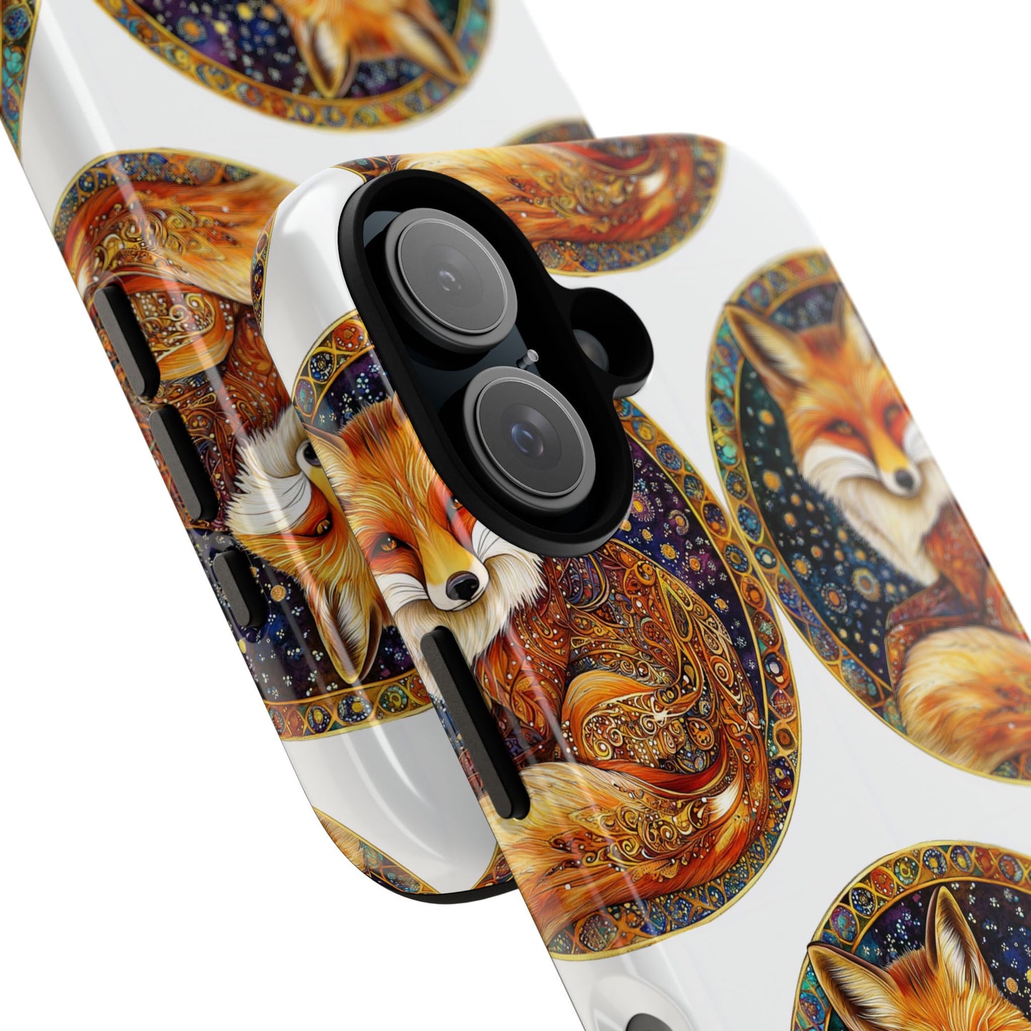 Artistic Fox Phone Case, Tough Phone Cover, Unique Gift for Animal Lovers, Stylish Tech Accessory, Nature-Inspired Decor