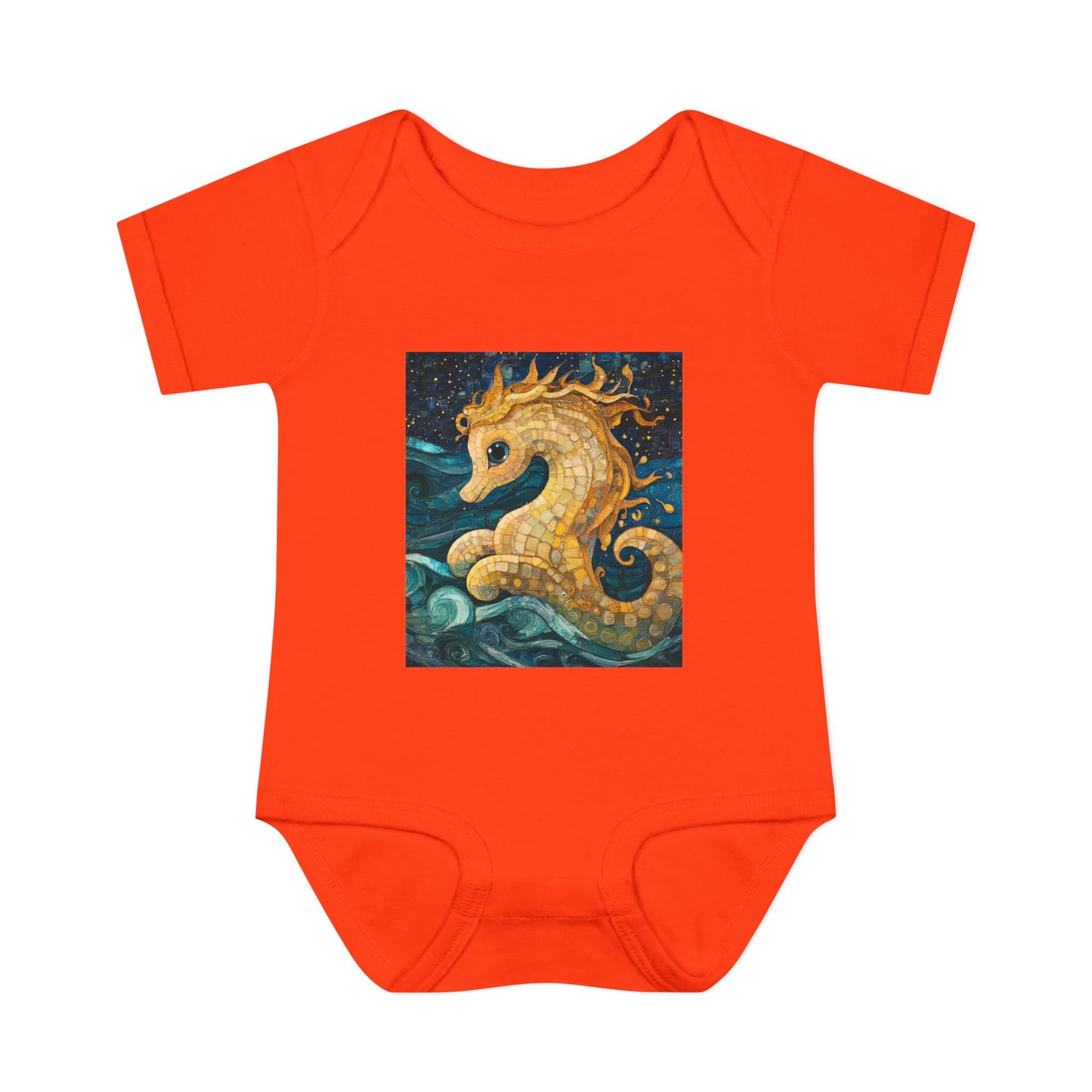 Baby Seahorse Baby Bodysuit, Cute Infant Clothing, Ocean Theme Baby Gift, Nursery Decor, Baby Shower Gift, Sea Creature Outfit