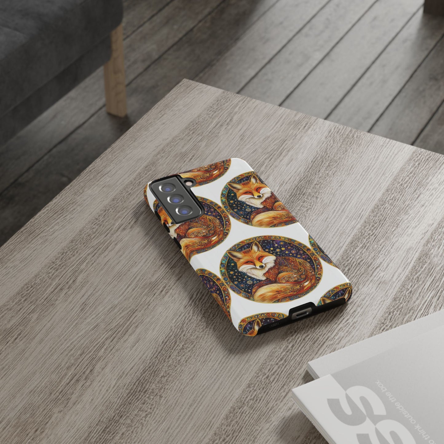 Artistic Fox Phone Case, Tough Phone Cover, Unique Gift for Animal Lovers, Stylish Tech Accessory, Nature-Inspired Decor