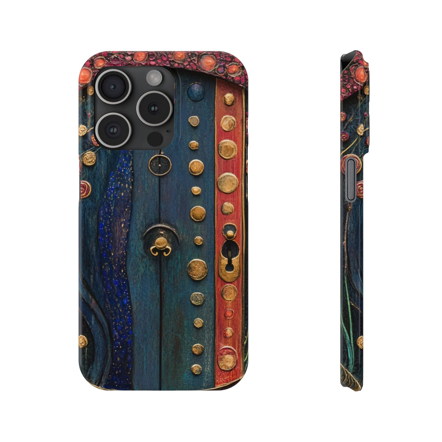 Fairy Door Artistic Slim Phone Cases, Unique Phone Cover, Gift for Art Lovers, Decorative Case, Phone Accessory