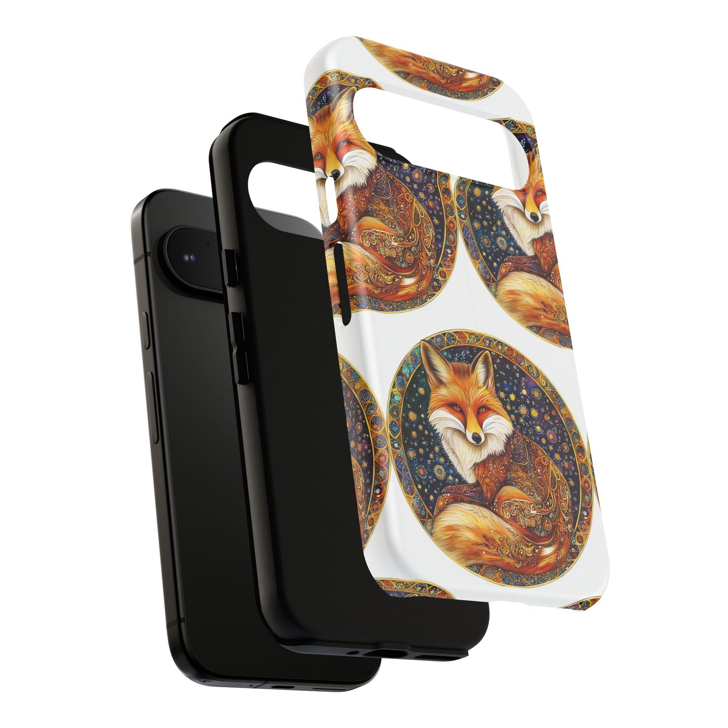 Artistic Fox Phone Case, Tough Phone Cover, Unique Gift for Animal Lovers, Stylish Tech Accessory, Nature-Inspired Decor