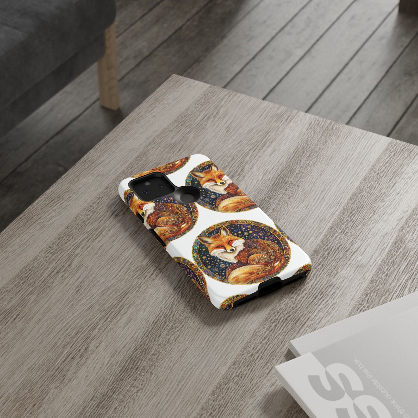 Artistic Fox Phone Case, Tough Phone Cover, Unique Gift for Animal Lovers, Stylish Tech Accessory, Nature-Inspired Decor