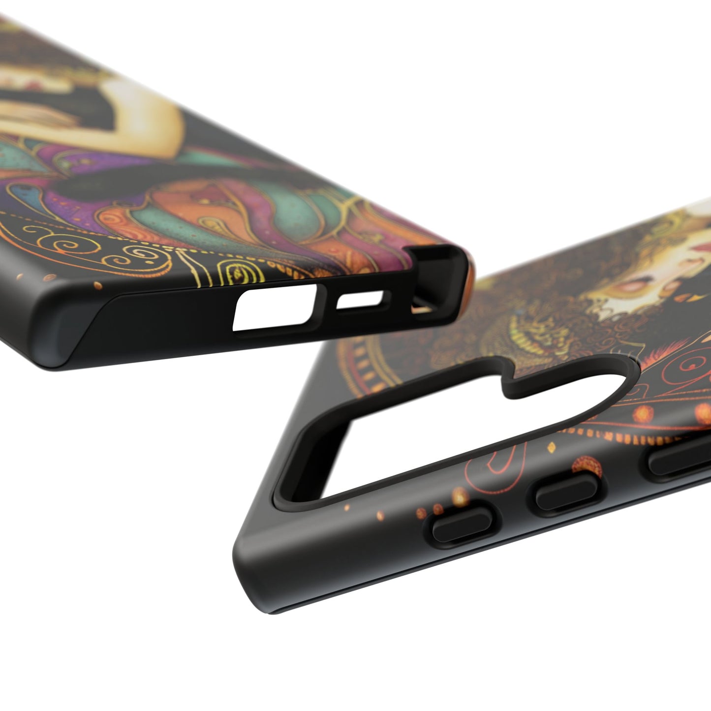 Artistic Phone Case for Cat Lovers, Tough Cases with Enchanting Design, Unique Gift for Birthdays, Holidays, and Celebrations