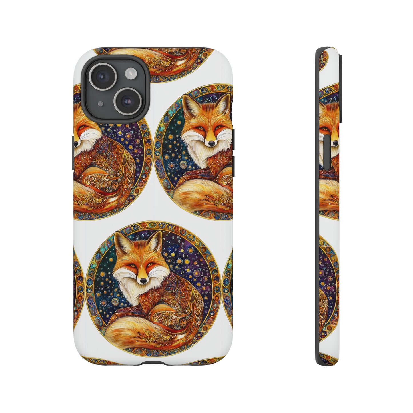 Artistic Fox Phone Case, Tough Phone Cover, Unique Gift for Animal Lovers, Stylish Tech Accessory, Nature-Inspired Decor