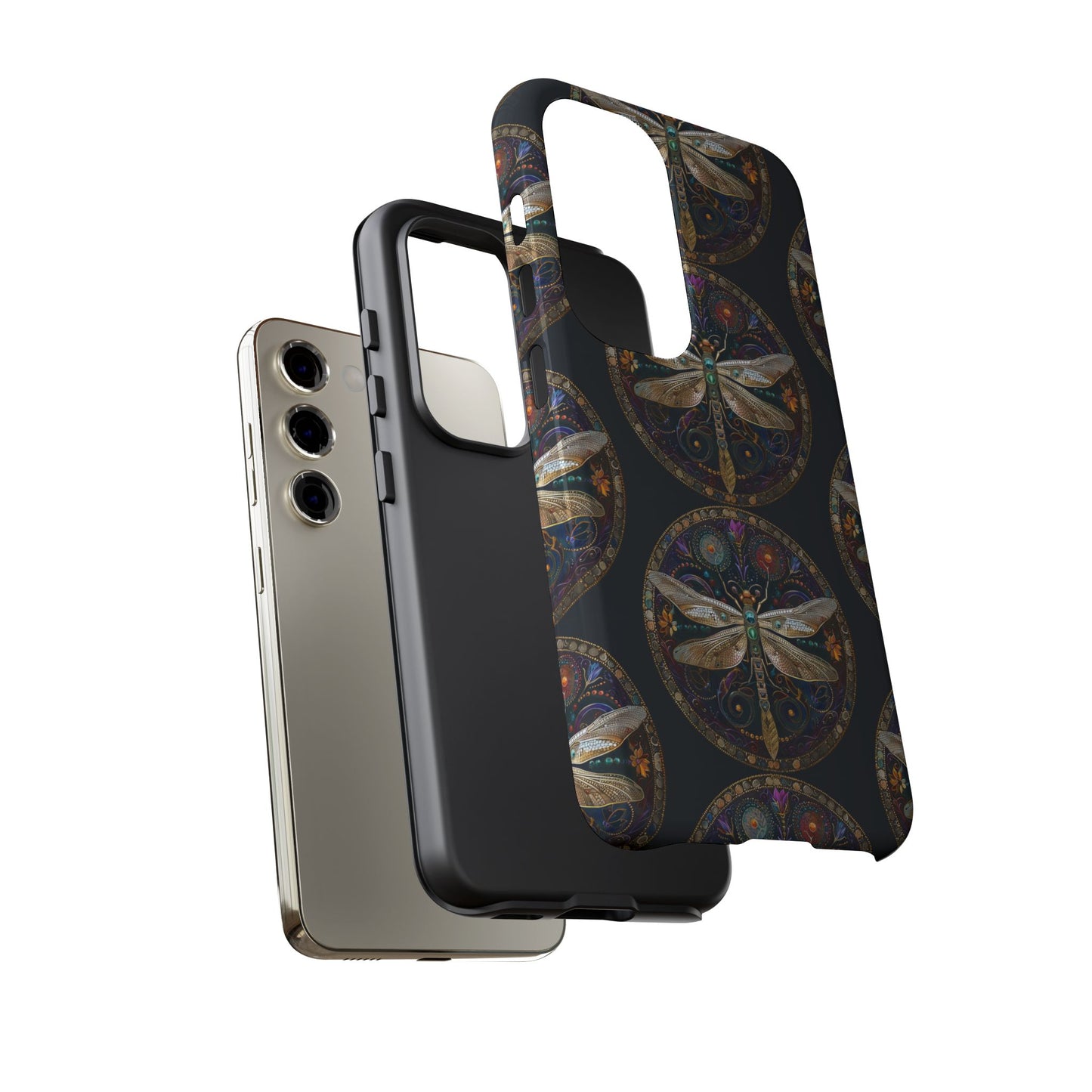 Dragonfly Phone Case, Tough Phone Cover, Artistic Cell Phone Accessory, Gift for Nature Lovers, Unique Phone Protector