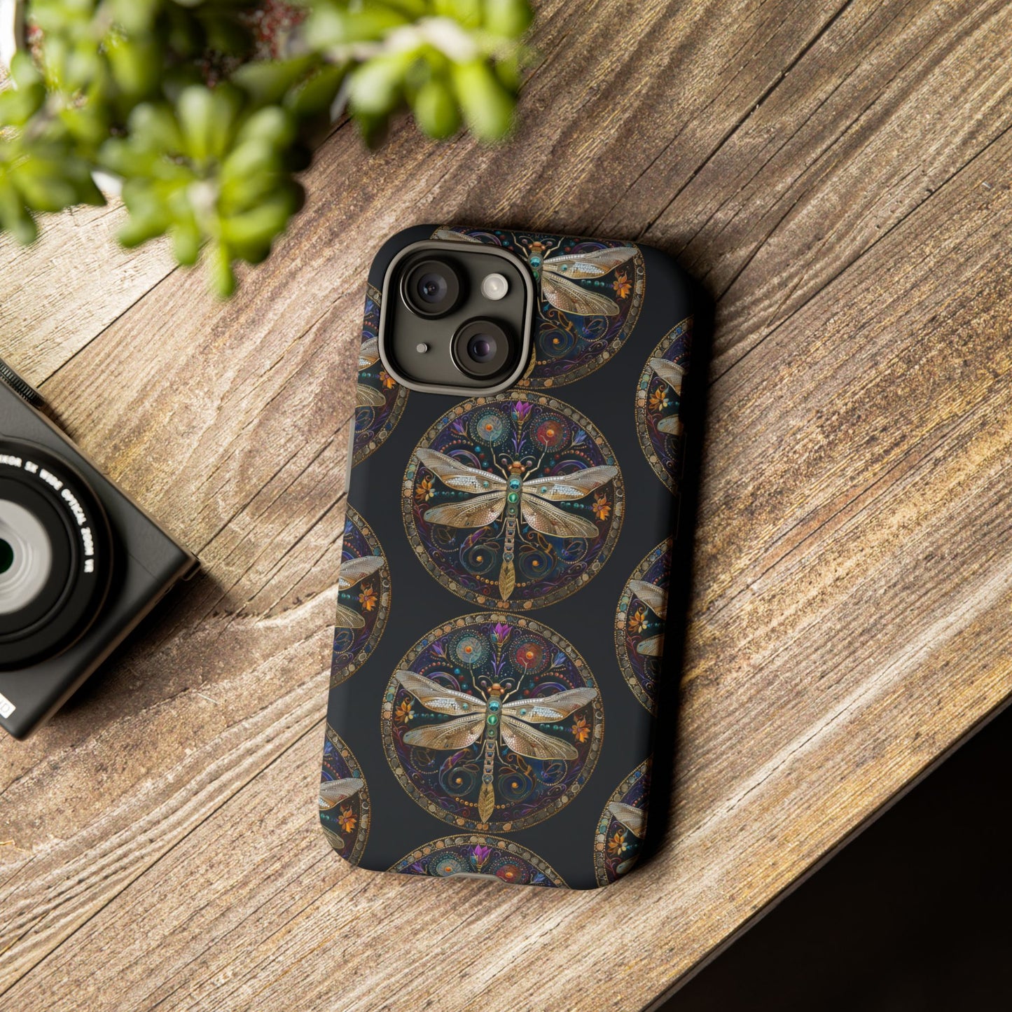 Dragonfly Phone Case, Tough Phone Cover, Artistic Cell Phone Accessory, Gift for Nature Lovers, Unique Phone Protector