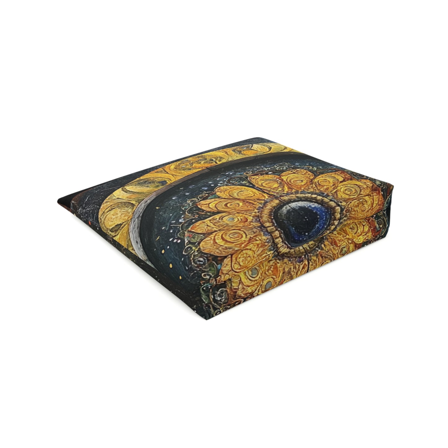 Bohemian Cotton Cosmetic Bag | Spiritual Makeup Pouch | Travel Organizer | Festival Accessory | Earthy Floral Design