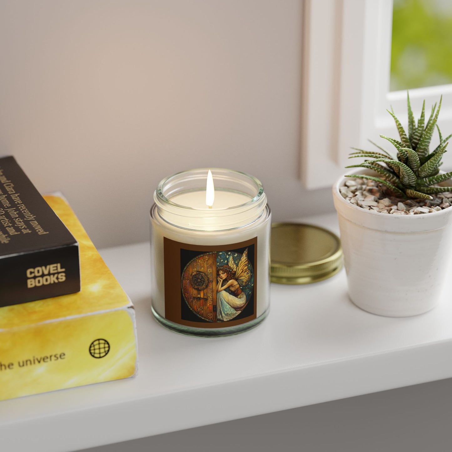 Fairy Door Scented Candle | Enchanted Home Decor, Relaxation Gift, Aromatherapy Candle, Magical Room Accent, Cozy Ambience