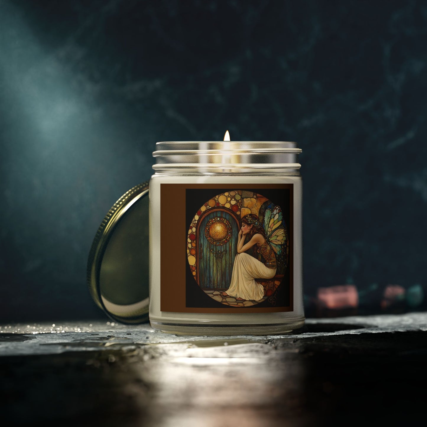 Fairy Door Aromatherapy Candles: Coconut Apricot Wax, Hand-Poured, Natural Fragrance, Home Decor, Eco-Friendly Gifts, Relaxation