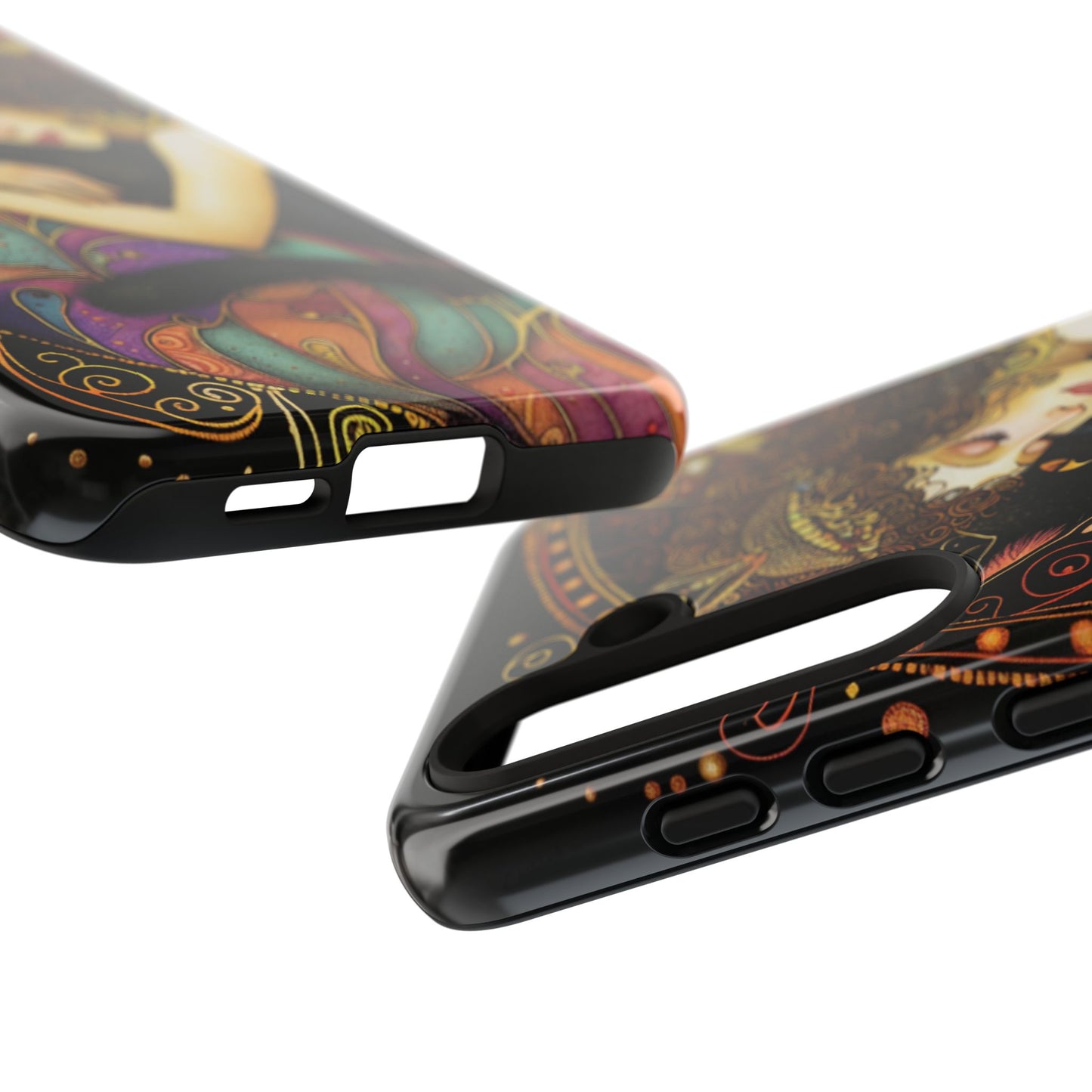 Artistic Phone Case for Cat Lovers, Tough Cases with Enchanting Design, Unique Gift for Birthdays, Holidays, and Celebrations