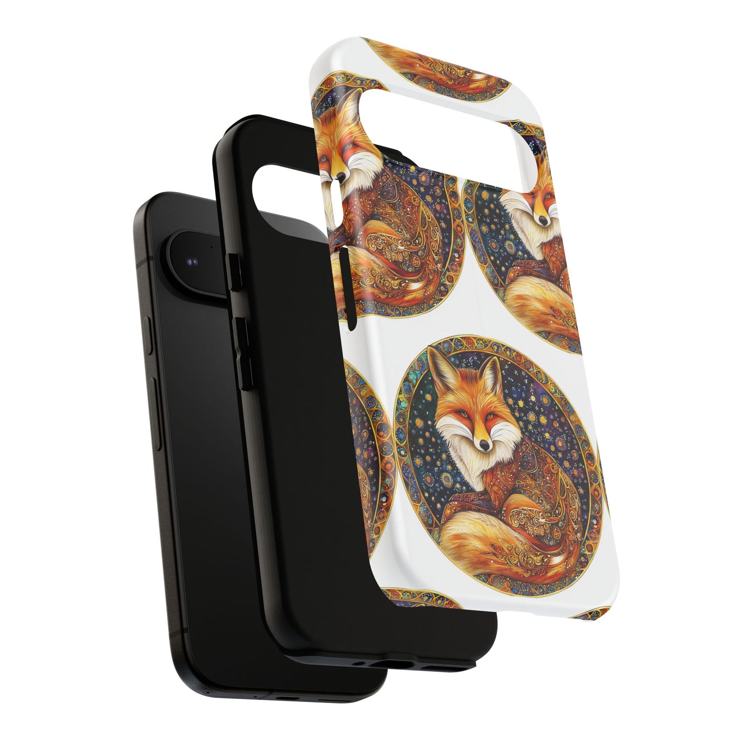Artistic Fox Phone Case, Tough Phone Cover, Unique Gift for Animal Lovers, Stylish Tech Accessory, Nature-Inspired Decor