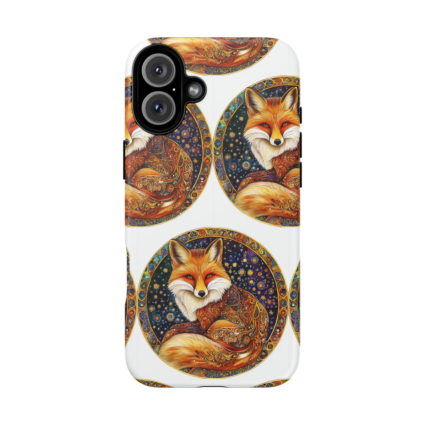 Artistic Fox Phone Case, Tough Phone Cover, Unique Gift for Animal Lovers, Stylish Tech Accessory, Nature-Inspired Decor