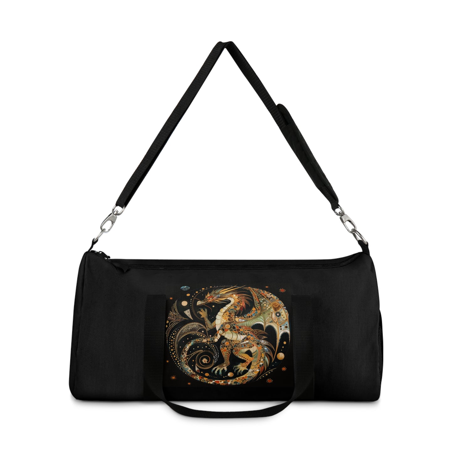 Mystic Dragon Duffel Bag, Gym Bag, Travel Bag, Weekender Bag, Fantasy Lover Gift, Dragon Artwork Travel Bag