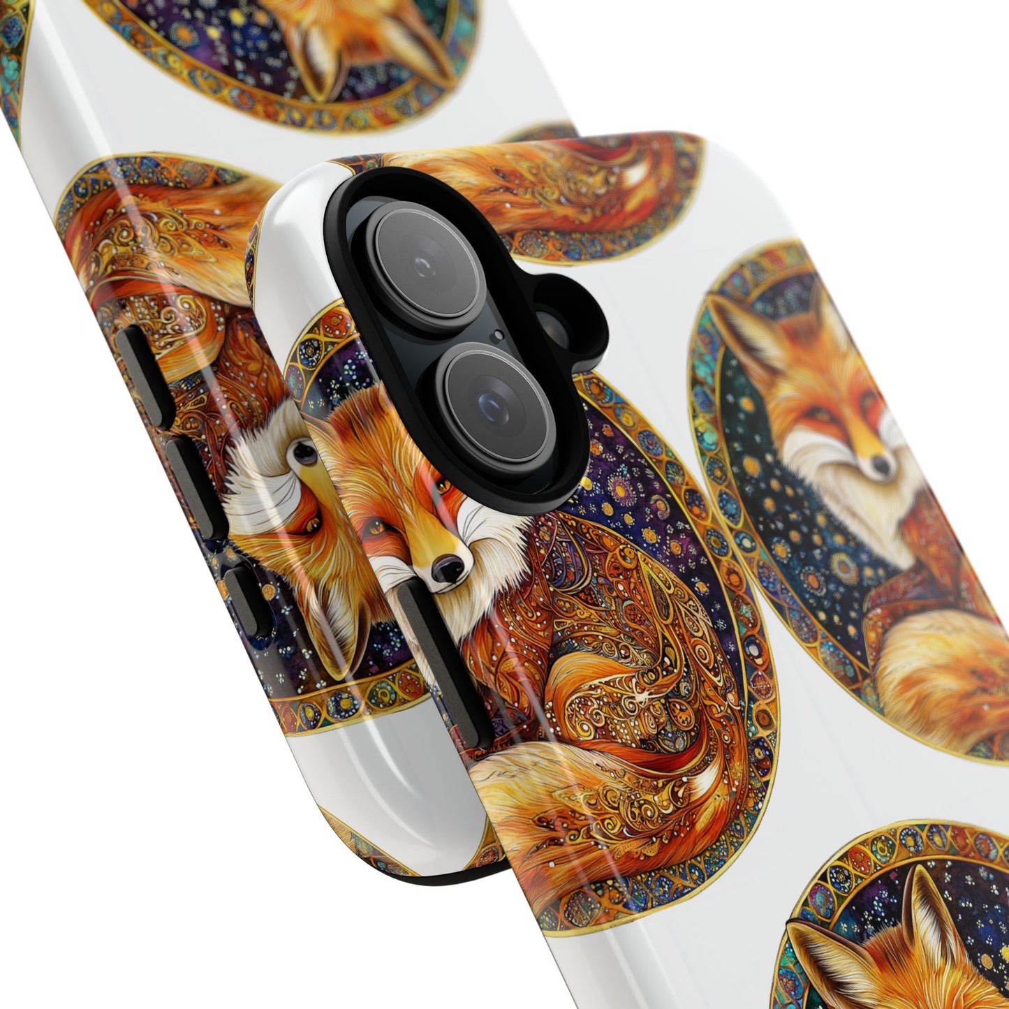 Artistic Fox Phone Case, Tough Phone Cover, Unique Gift for Animal Lovers, Stylish Tech Accessory, Nature-Inspired Decor