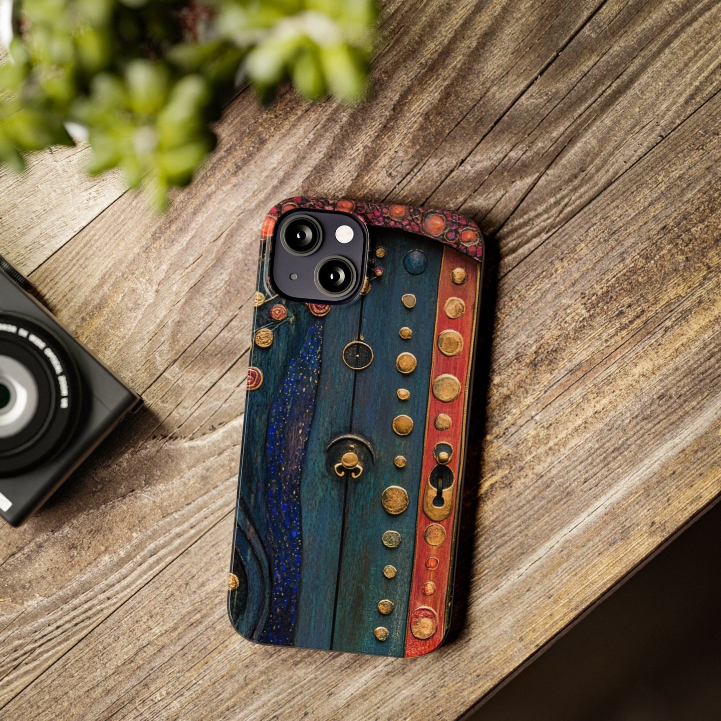 Fairy Door Artistic Slim Phone Cases, Unique Phone Cover, Gift for Art Lovers, Decorative Case, Phone Accessory