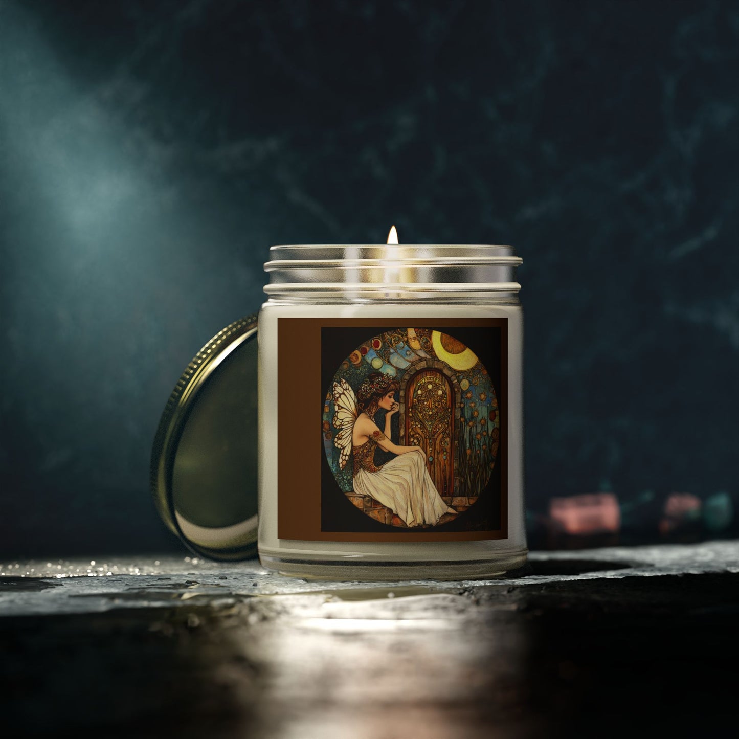 Fairy Door Aromatherapy Candles: Coconut Apricot Wax, Hand-Poured, Natural Fragrance, Home Decor, Eco-Friendly Gifts, Relaxation