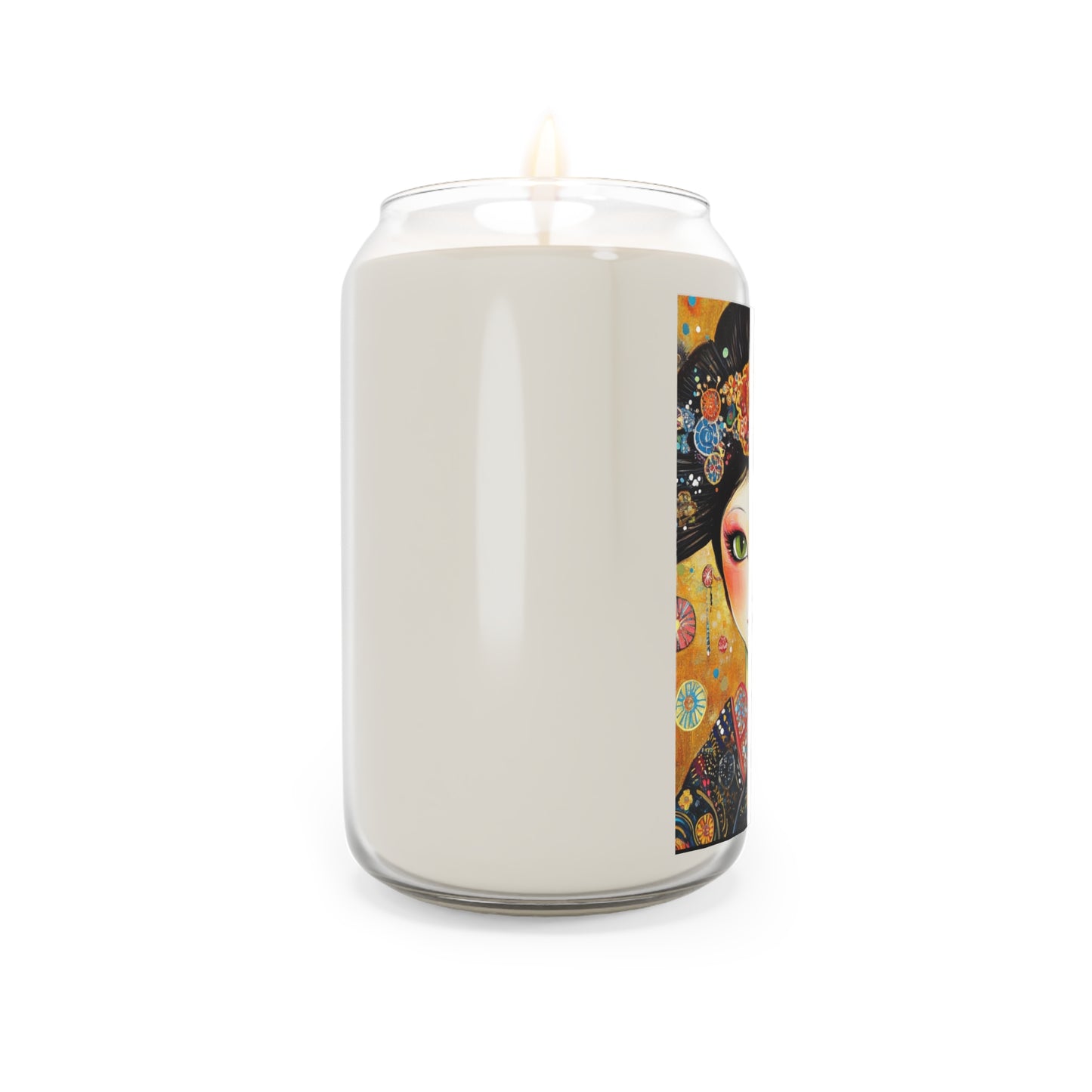 Geisha Cat Enchanting Scented Soy Candle, Japanese Art, Home Decor, Gift for Cat Lovers, Relaxation, Aromatherapy, Special Occasions