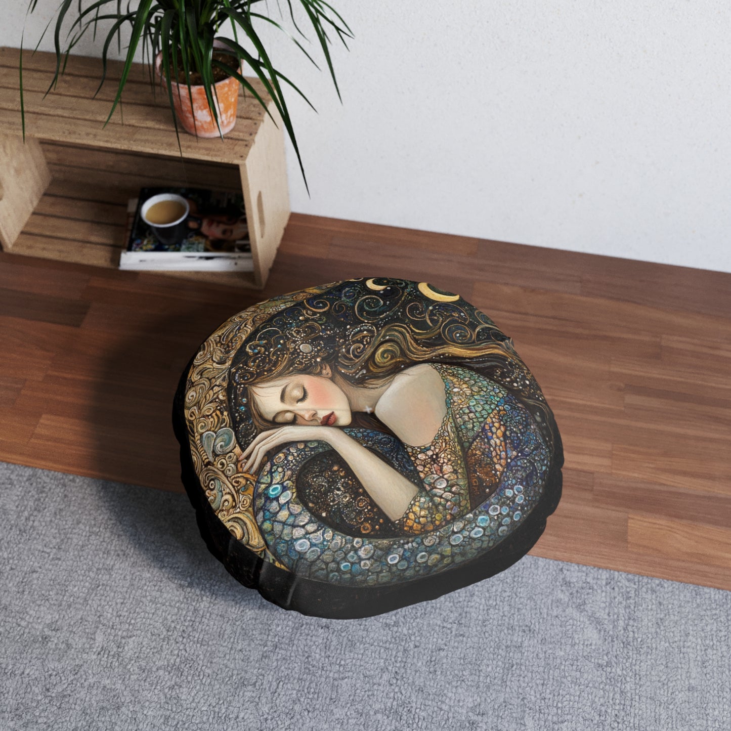 Dreamy Tufted Floor Pillow - Cozy Round Cushion for Boho Decor, Meditation, Relaxation, and Gifts