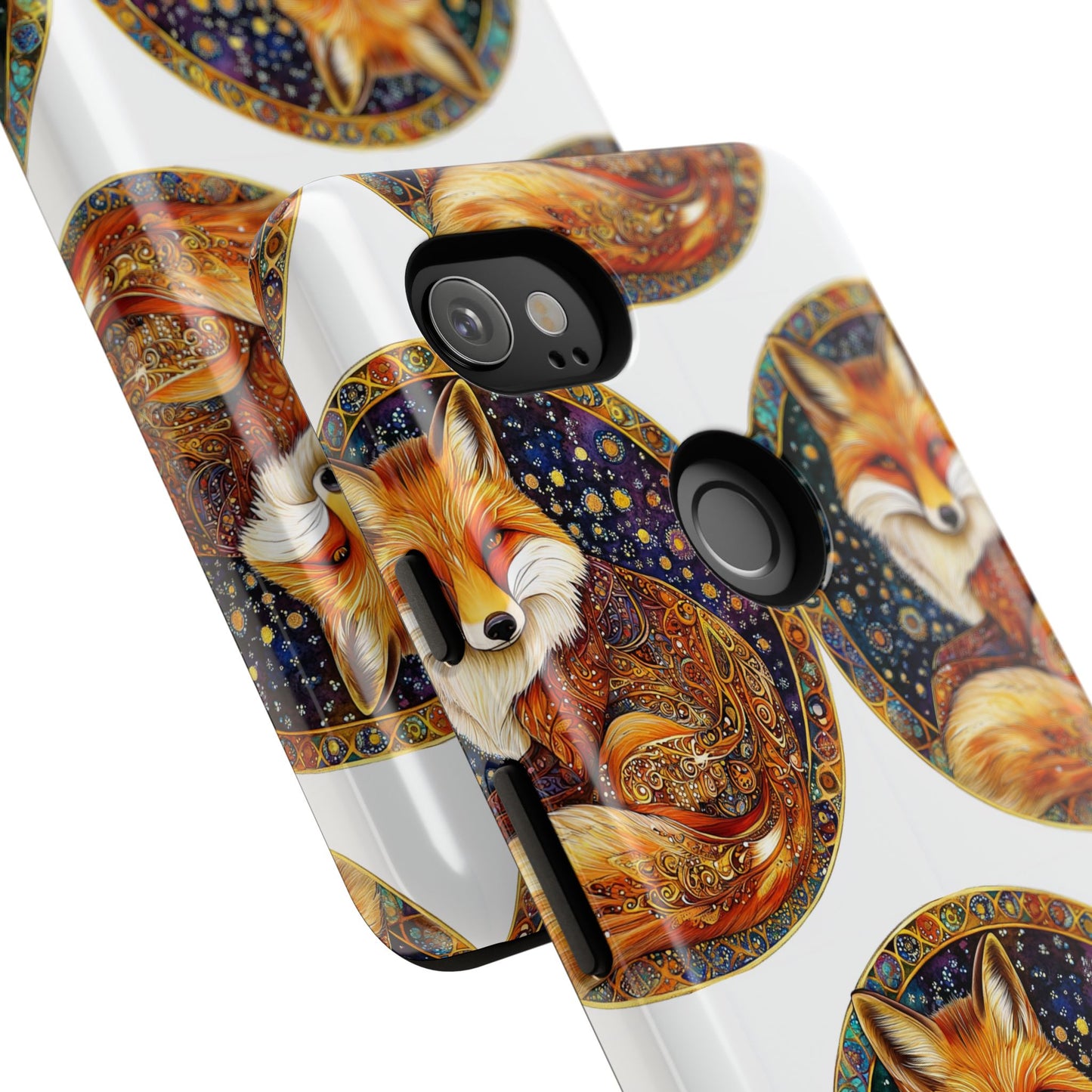 Artistic Fox Phone Case, Tough Phone Cover, Unique Gift for Animal Lovers, Stylish Tech Accessory, Nature-Inspired Decor