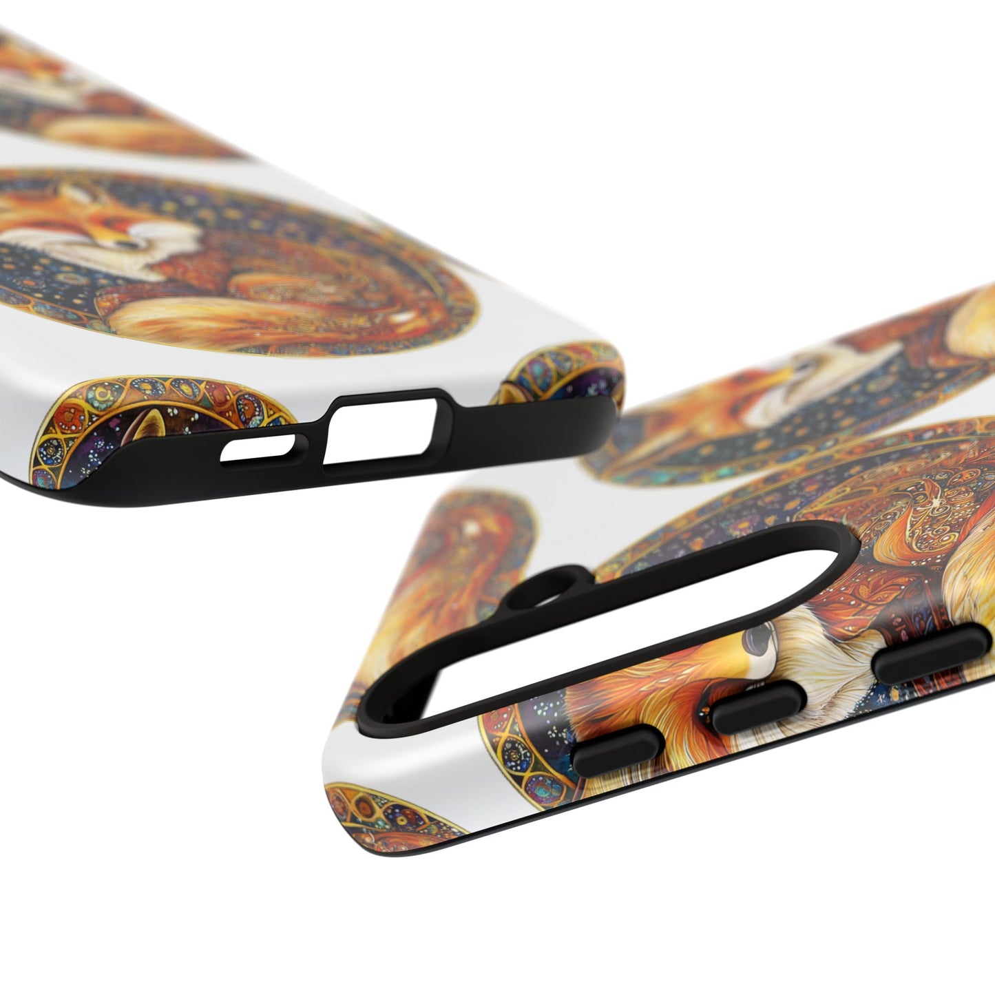 Artistic Fox Phone Case, Tough Phone Cover, Unique Gift for Animal Lovers, Stylish Tech Accessory, Nature-Inspired Decor