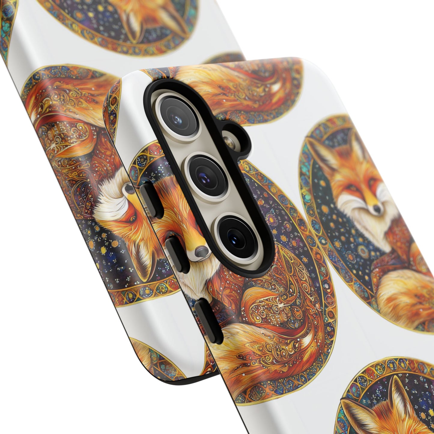 Artistic Fox Phone Case, Tough Phone Cover, Unique Gift for Animal Lovers, Stylish Tech Accessory, Nature-Inspired Decor