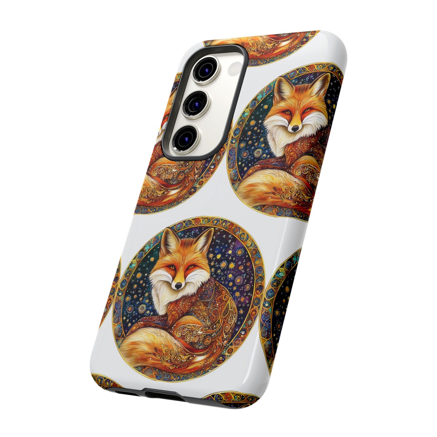 Artistic Fox Phone Case, Tough Phone Cover, Unique Gift for Animal Lovers, Stylish Tech Accessory, Nature-Inspired Decor