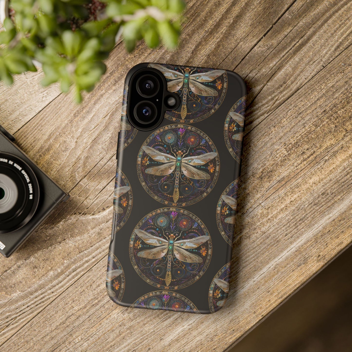 Dragonfly Phone Case, Tough Phone Cover, Artistic Cell Phone Accessory, Gift for Nature Lovers, Unique Phone Protector