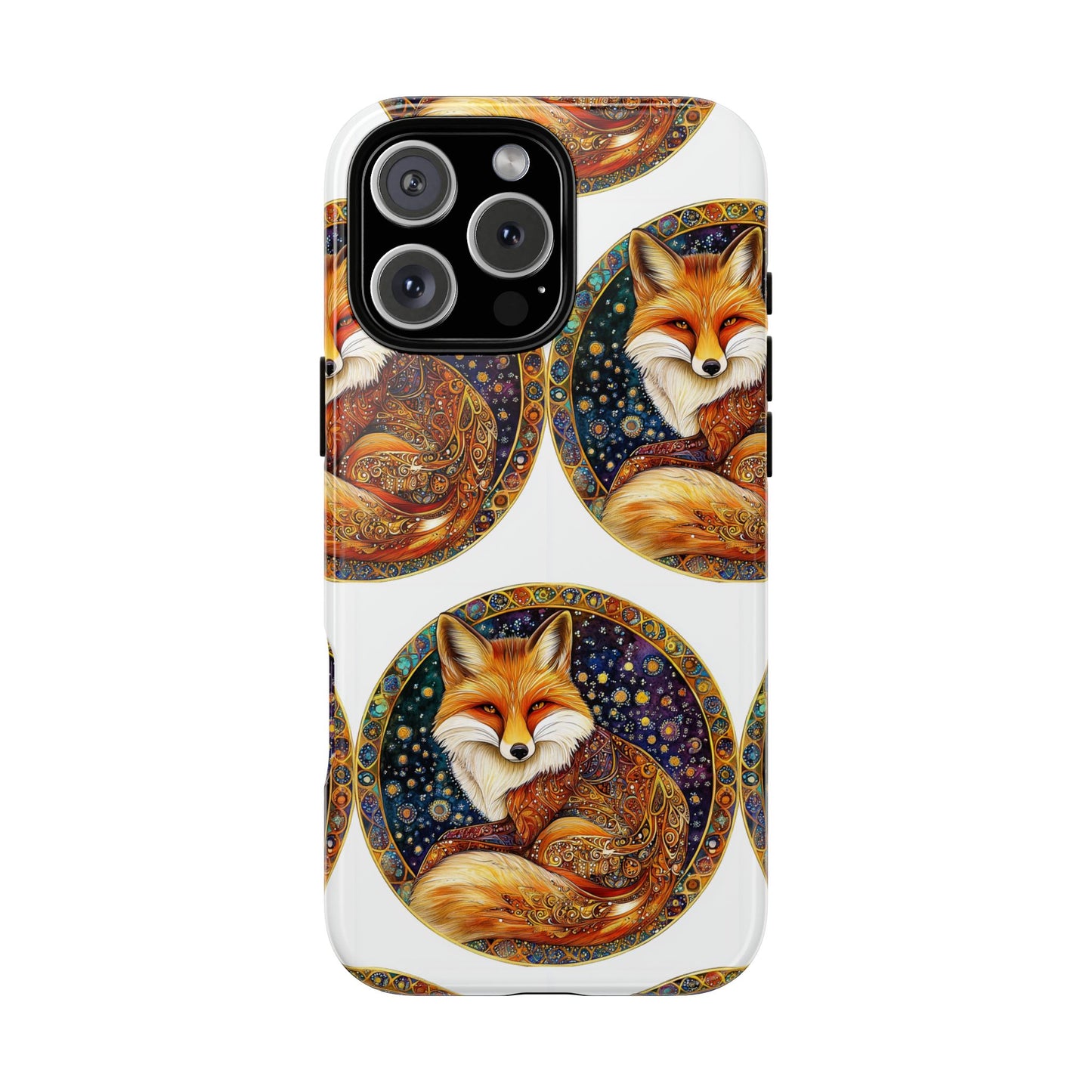Artistic Fox Phone Case, Tough Phone Cover, Unique Gift for Animal Lovers, Stylish Tech Accessory, Nature-Inspired Decor