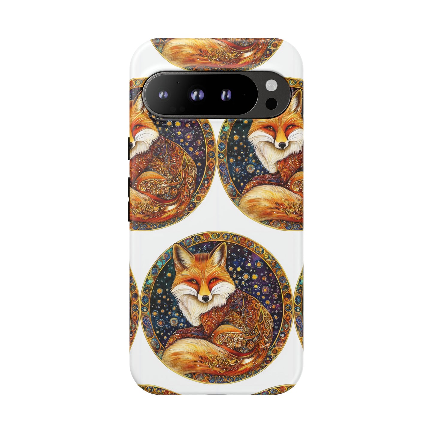 Artistic Fox Phone Case, Tough Phone Cover, Unique Gift for Animal Lovers, Stylish Tech Accessory, Nature-Inspired Decor