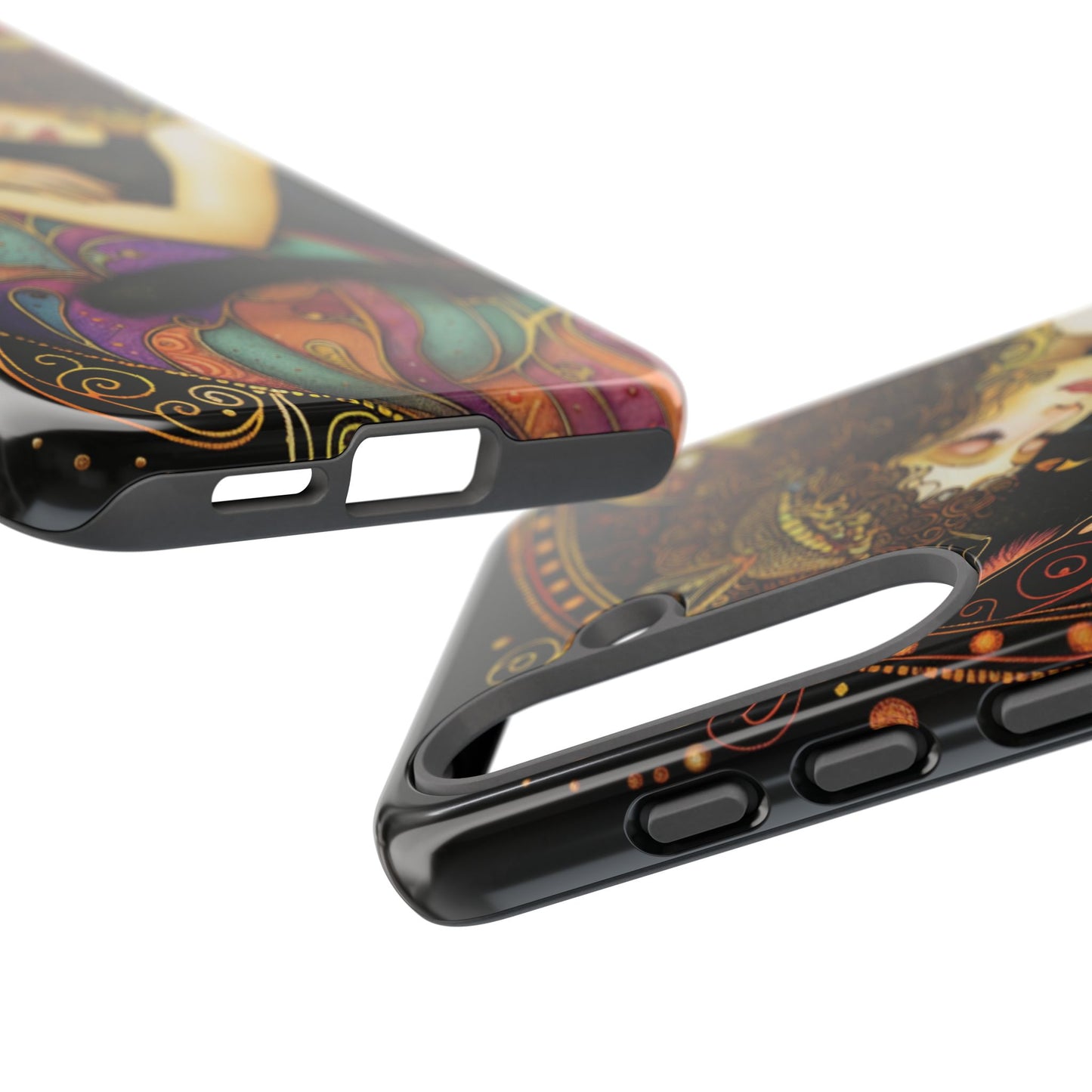 Artistic Phone Case for Cat Lovers, Tough Cases with Enchanting Design, Unique Gift for Birthdays, Holidays, and Celebrations
