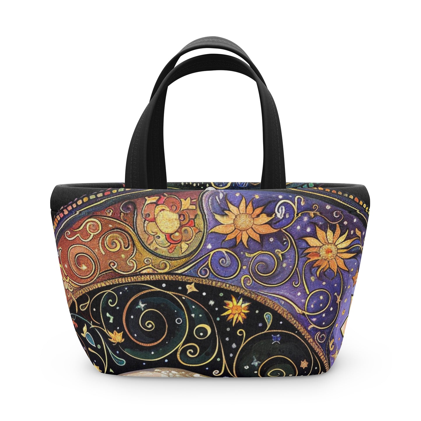 Cosmic Pattern Lunch Bag | Stylish Tote for Lunches, Picnics, Travel, Birthday Gift, Eco-Friendly Bag