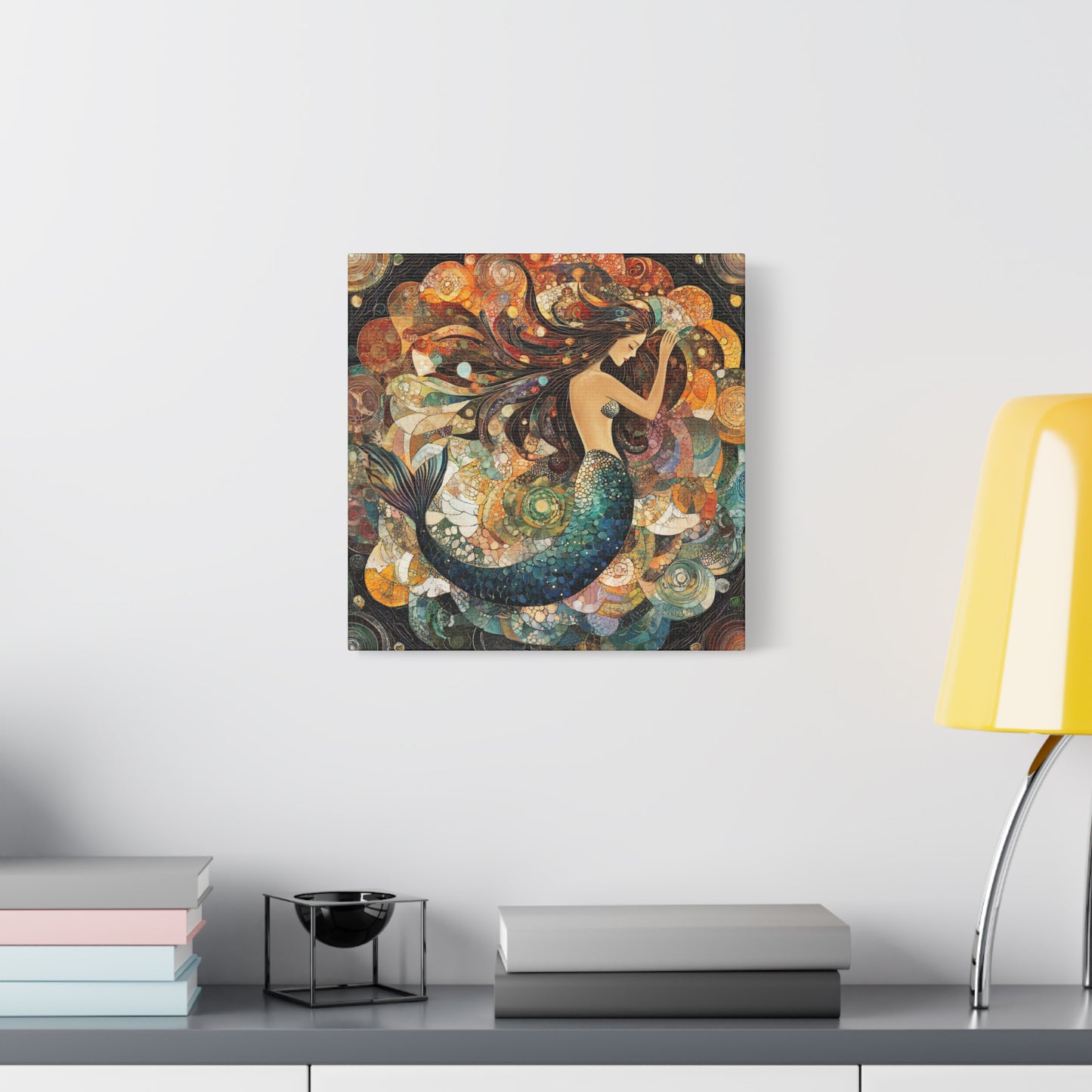 Mermaid Art Print, Canvas Wall Decor, Ocean-Themed Home Decor, Unique Gift for Mermaid Lovers, Nautical Wall Art, Coastal Decor