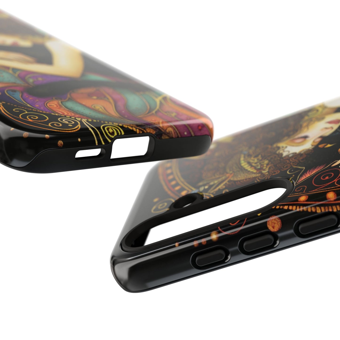 Artistic Phone Case for Cat Lovers, Tough Cases with Enchanting Design, Unique Gift for Birthdays, Holidays, and Celebrations
