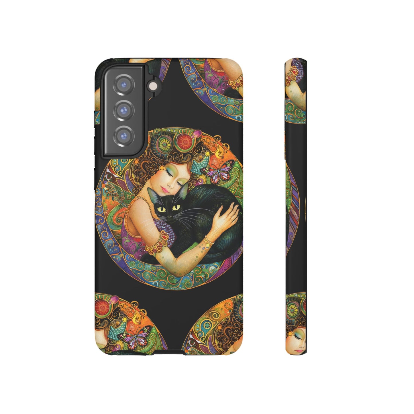 Tough Cases Phone Case, Colorful Protective Cover for Cat Lovers, Trendy Gift for Birthdays, Unique Art Phone Accessories