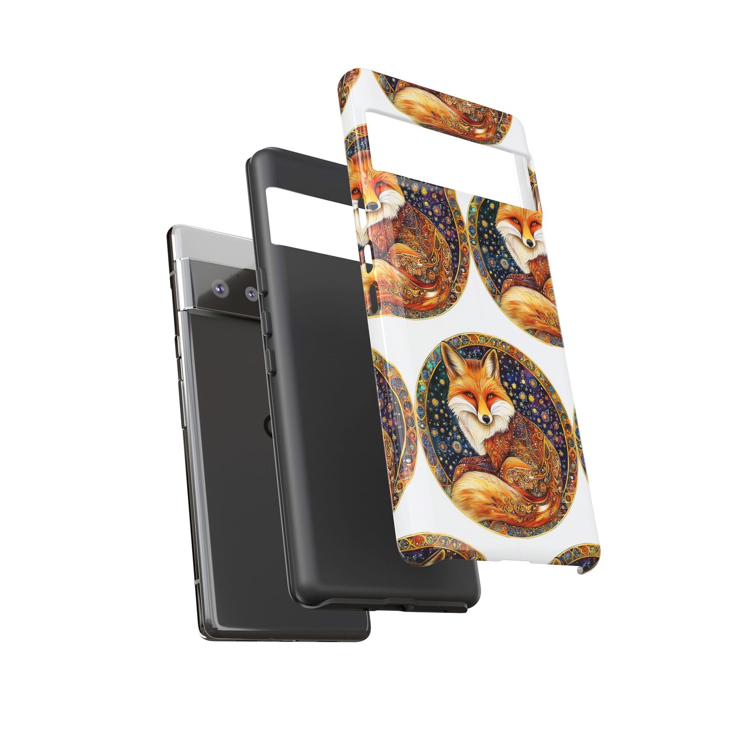 Artistic Fox Phone Case, Tough Phone Cover, Unique Gift for Animal Lovers, Stylish Tech Accessory, Nature-Inspired Decor