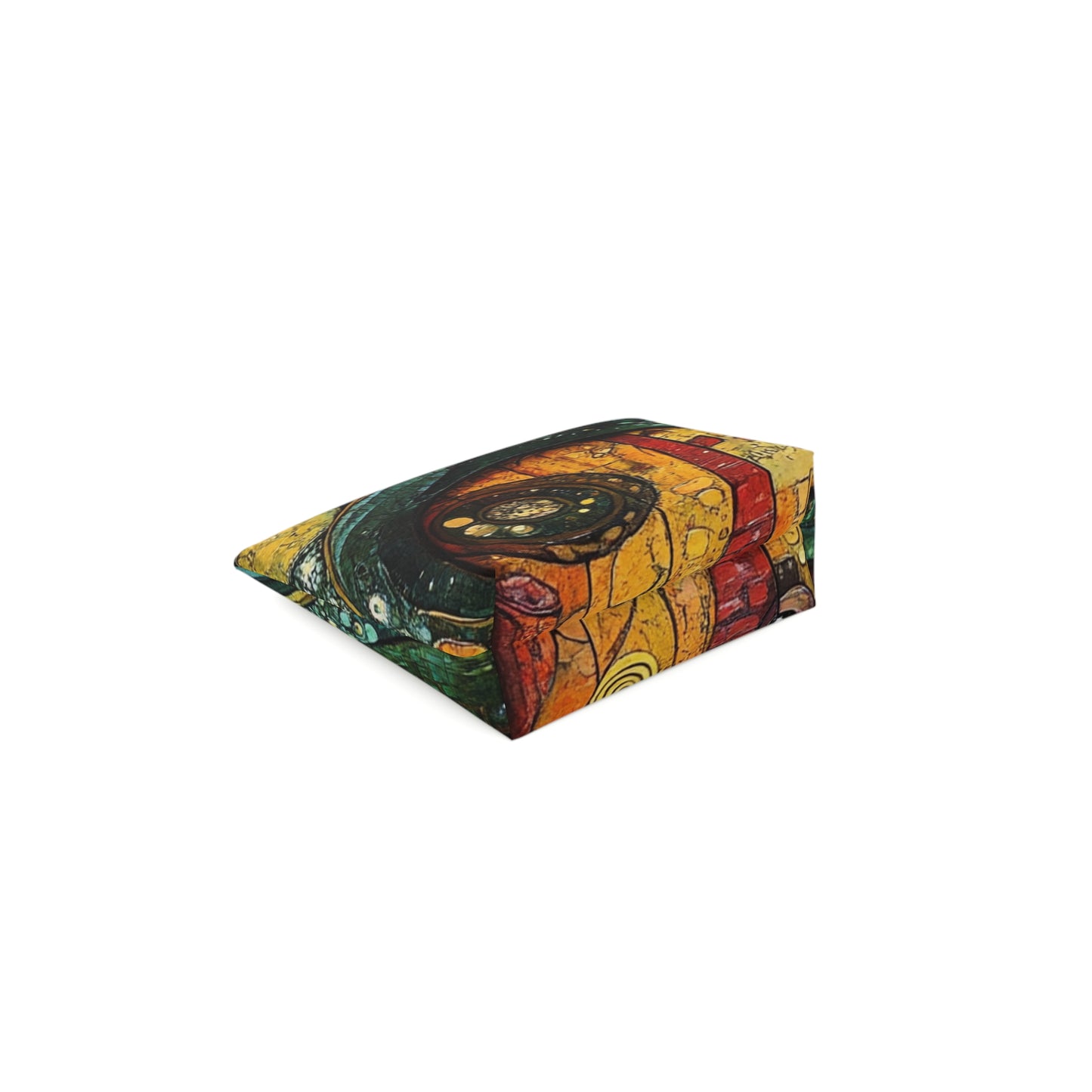 Fairy Door Artistic Cotton Cosmetic Bag - Unique Makeup Pouch, Gift for Her, Travel Organizer, Bohemian Style, Everyday Essentials
