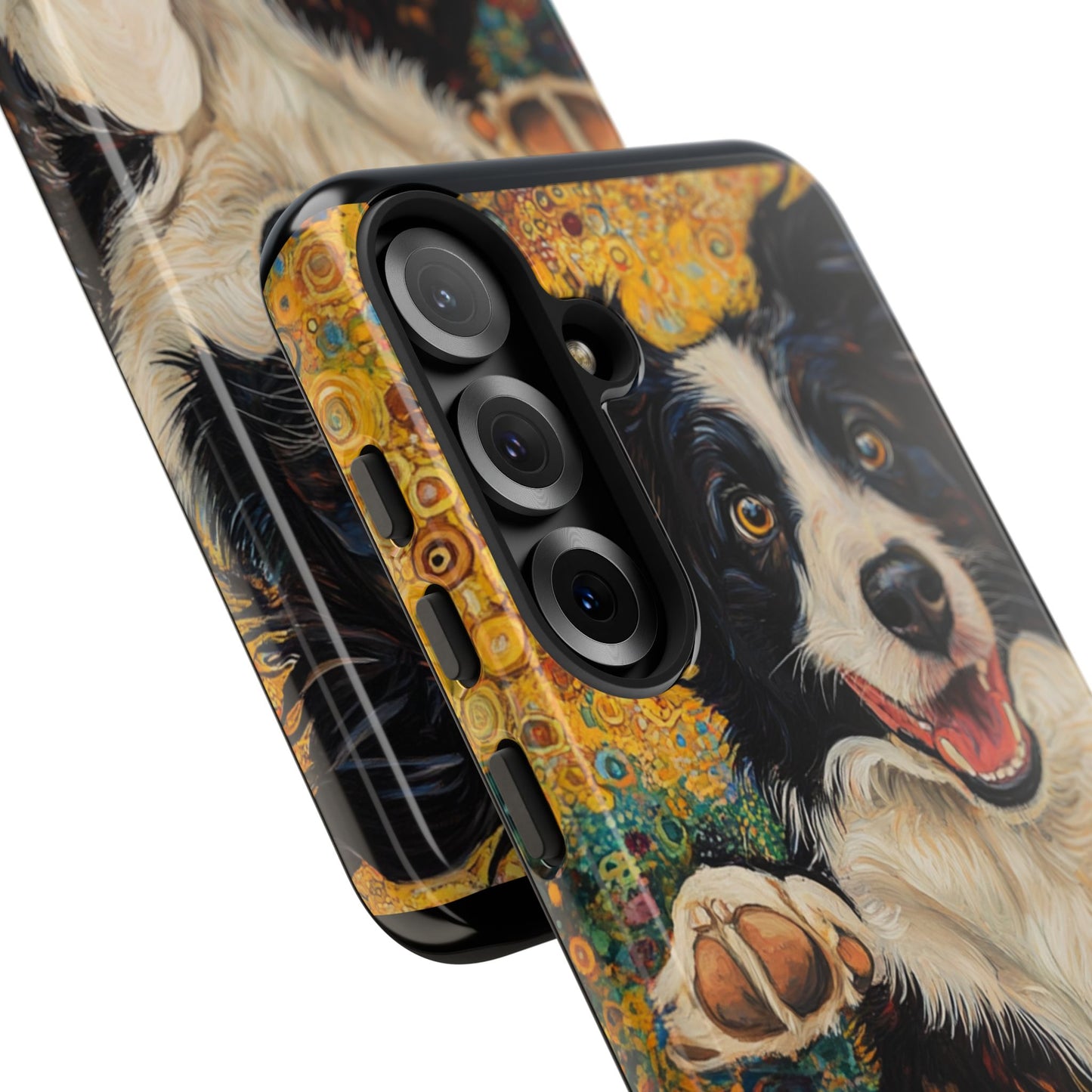 Border Collie Phone Case, Tough Cases, Pet Gifts, Customized Dog Accessories, Dog Mom Gift, Colorful Animal Artwork