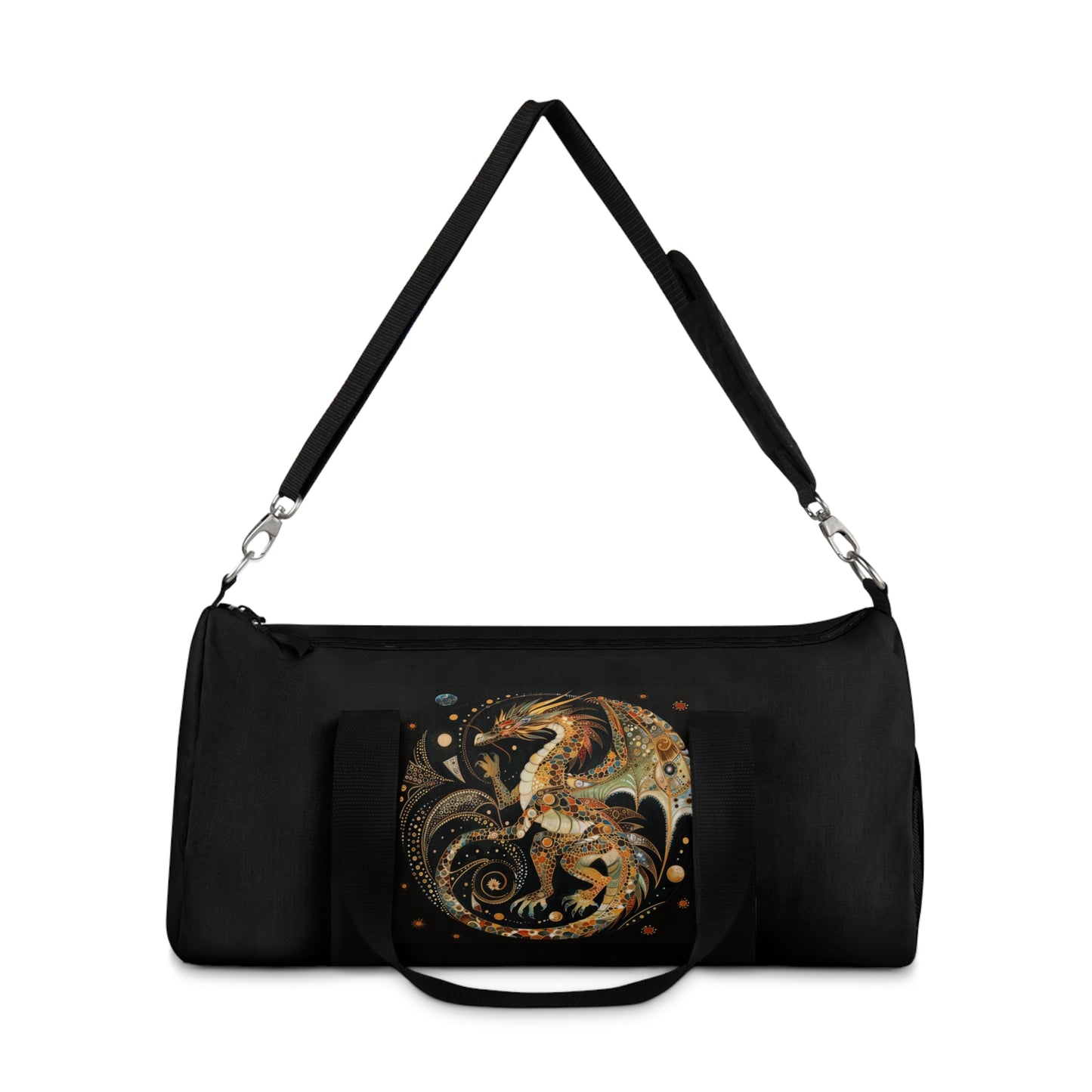Mystic Dragon Duffel Bag, Gym Bag, Travel Bag, Weekender Bag, Fantasy Lover Gift, Dragon Artwork Travel Bag