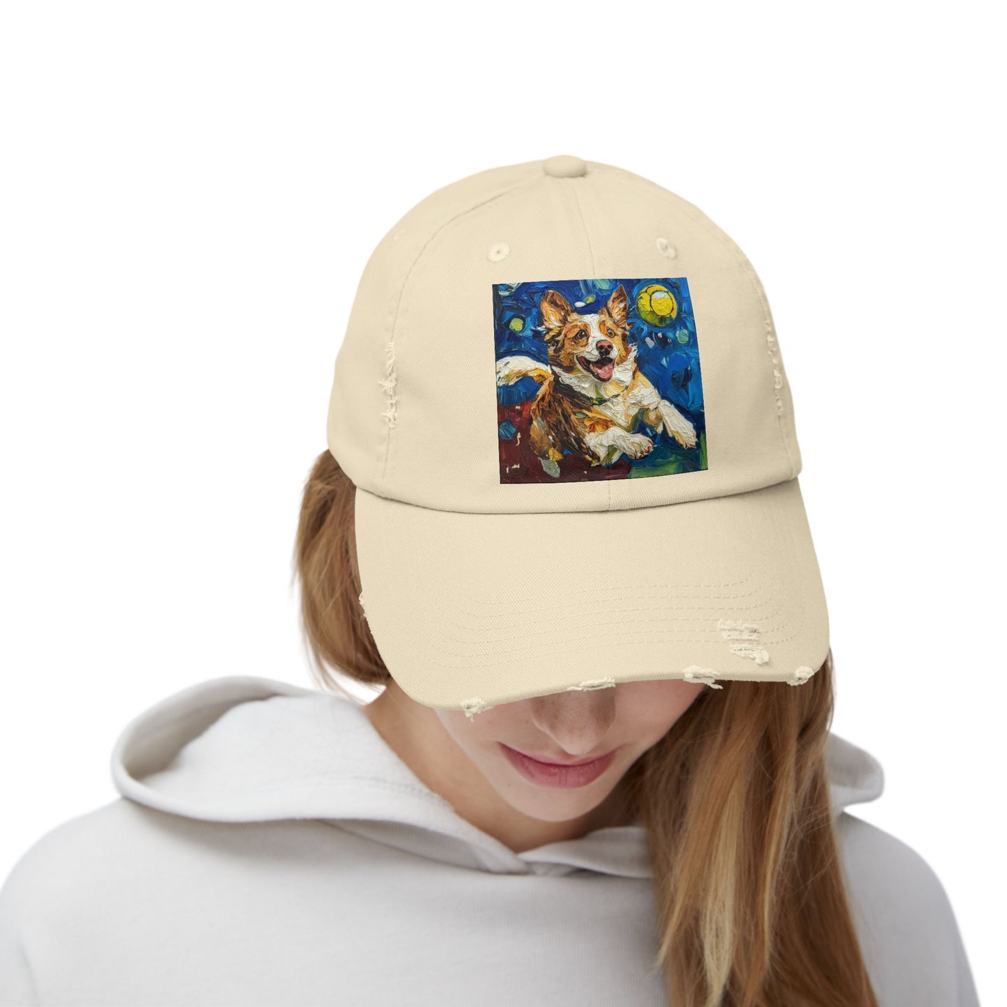 Pickleball Australian Shepherd Lovers Unisex Distressed Cap, Pet Lover Gift, Casual Hat, Unique Dog Art Cap, Birthday Gift for Dog Owners